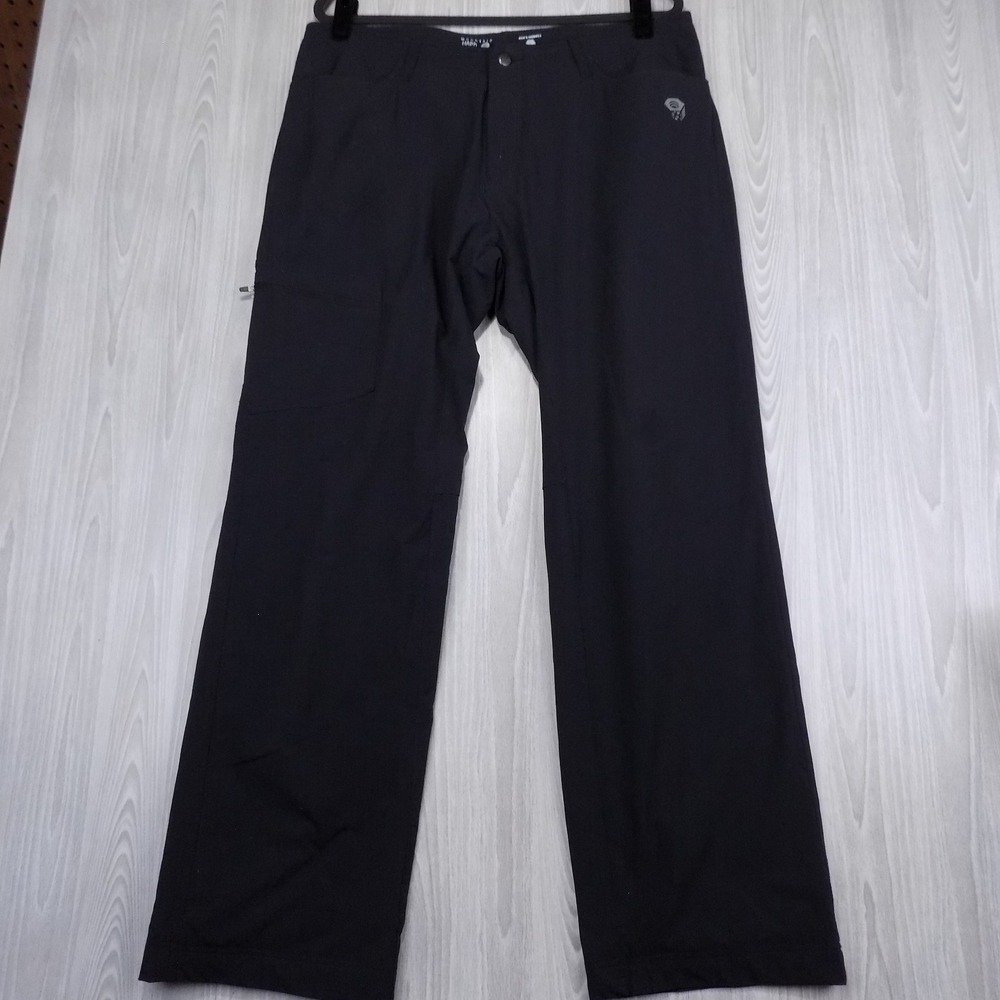 Mountain Hardwear Hiking Pants Mens 36x32 Black Fleece Lined Utility Gorpcore